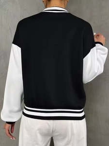 Veste universitaire courte de luxe personnalisée pour femme, en chenille brodée, style Letterman, en laine, respirante et élégante - Product Image 6