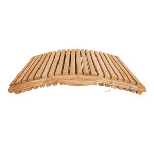 Premium Solid Teak Sun Lounger Adjustable UV Resistant Eco-Friendly Durable Outdoor Minimalist Villa <b>Sunbed</b> Poolside Garden Park - Product Image 4