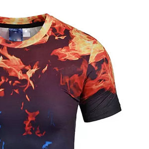 Camiseta de Manga Corta con Estampado Tie Dye para Hombre, Tejido Cómodo de Primera Calidad, Ropa Casual de Calle - Product Image 3