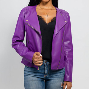 Modern <b>Women</b> Leather <b>Jacket</b> With Smooth Leather Texture Comfortable Fit Ideal For Winter Travel And Fashion Wear - Product Image 2