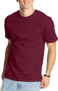 T-shirt Premium à Manches Courbes et Coutures Discrètes pour Homme, Coupe Boxy, Uni, Vierge, Personnalisable par Sérigraphie, Hauts en Tissu Tricoté Couleur Unie - Product Image 5