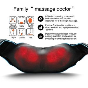 Masseur électrique Hiatsu 4D pour le dos, les épaules et le cou, avec chaleur, meilleur cadeau pour les femmes, les hommes, maman, papa - Product Image 2