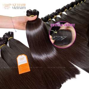 Haute qualité os droit vietnamien Remy vierge Extensions Double trame Machine Double trame naturel soyeux os droit faisceau - Product Image 1