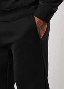 <b>Men's</b> Black Cotton Vintage Eco-Friendly Waterproof Sweatpants Elastic Waist Side Pockets Casual Joggers Autumn Wear Custom Made - Product Image 3