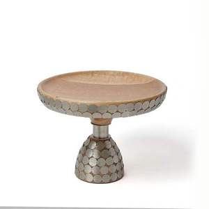 Moderno Soporte para Pastel de Aluminio Chapado en Oro, Metal Brillante, Decoración de Mesa, Acabado Antiguo, Soporte para Pastel de Cumpleaños - Product Image 4