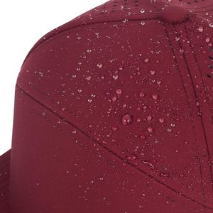 Casquette Snapback 6 Panneaux Bordeaux Réglable en Maille Unie Unisexe Style Décontracté pour Extérieur Printemps-Été - Product Image 3