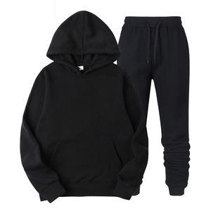 Fleece <b>Tracksuit</b> Manufacturer Sweatsuit Sweatpants Set Custom logo Oversized Acid Stone Wash Pullover Hoodie for Men - Product Image 2