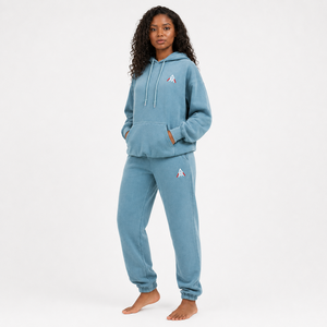 Conjunto Deportivo para Mujer con Efecto Desgastado, Sudadera con Capucha y Pantalones a Juego, Tela de Primera Calidad para Venta al Por Mayor - Product Image 6