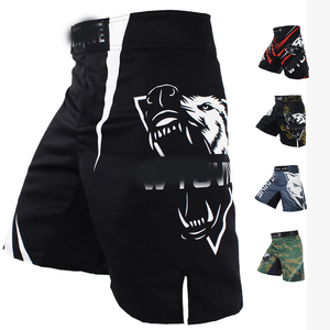 Custom Printed 100% Cotton Eco-Friendly MMA Shorts <b>4</b>-<b>Way</b> <b>Stretch</b> <b>Fabric</b> Sublimation or Screen Print Bulk Orders Welcome - Product Image 1