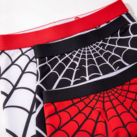 Boxers pour hommes les plus vendus, taille élastique, tissu doux, imprimé toile d'araignée, sous-vêtements pour hommes, boxers pour hommes en stock