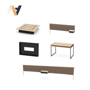 Elegante Juego de Muebles de Dormitorio, Estilo Moderno y Modular, Acabado en Chapa de MDF/HPL/LPL, de Fábrica en Vietnam - Product Image 1