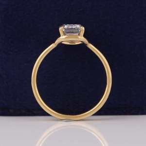 14K Yellow Gold IGI Certified Lab Grown CVD Emerald Cut 2CT <b>Diamond</b> <b>Ring</b> VS1 F Color Womens Fine Jewelry OEM ODM Luxury - Product Image 6