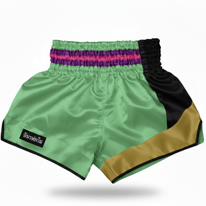 Pantalones Cortos de Muay Thai de Tela Satinada Ligera Personalizados de Primera Calidad para Entrenamiento y Combate, para Luchadores Profesionales de Boxeo - Product Image 3