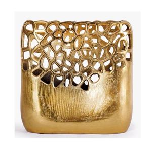 Haute qualité métal Vase coupe travail motif salon forme ronde salle à manger table vitrine affichage fleur Vase décoration de la maison - Product Image 5