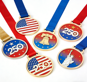 Médailles USA du 250e anniversaire, style américain patriotique métallique intemporel, délicates, de haute qualité, best-seller, attrayantes - Product Image 2