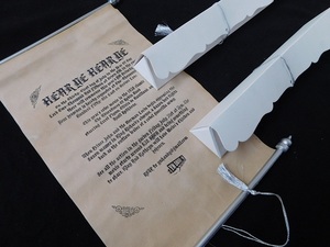 Invitations de mariage élégantes en parchemin, faites à la main, finition brillante, papier sérigraphié, OEM, vente en gros, marque privée, qualité export - Product Image 3