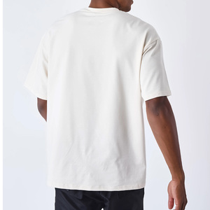 Fabricante de Camisetas Extra Grandes de Algodón para Hombre, Camiseta Holgada Lisa, Estilo Urbano, Tejido Grueso - Product Image 4