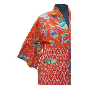 Kimono Corto de Playa para Mujer, 100% Algodón Puro, Ligero, Estilo Boho, Informal - Product Image 2