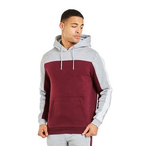 2024 été nouvelle tendance unisexe pull à capuche haute qualité coton Polyester chiné gris et rouge couleur Logo personnalisé - Product Image 1
