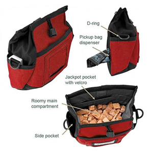 Bolsa de Cintura Personalizada OEM Oxford para Entrenamiento de Perros, Dispensador de Bolsas para Excrementos con Anillo en D, Bolsillo con Velcro, Suministros para Mascotas al por Mayor - Product Image 3
