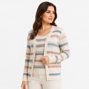 Conjuntos de Dos Piezas Casuales de Invierno para Mujer, Ropa Moderna a Juego, Tela Suave 100% Algodón/Lana, Venta al Por Mayor - Product Image 2