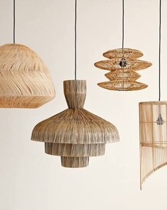 Abat-jour en rotin tressé pour éclairage domestique, style bohème, couvercle de lampe suspendue en osier, fabriqué par un grossiste vietnamien - Product Image 6