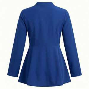 Chaqueta Médica Elegante para Mujer, Precio al por Mayor, Uniforme de Enfermería con Cierre Frontal, Logotipo Personalizado, Tela Elástica, Chaqueta Quirúrgica para Hospital - Product Image 3