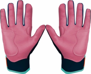 Custom Cabretta Leather Baseball Batting Gloves <b>Chrome</b> Series with Short Cuff Wrist Latest Collection BulkBear International - Product Image 2