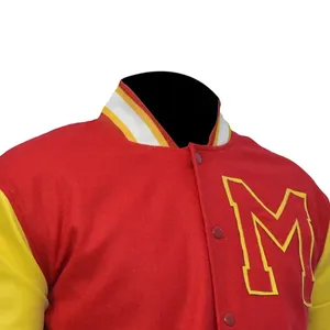 Varsity <b>Jackets</b> Custom Design High Quality Wholesale <b>Leather</b> Sleeves Varsity Letterman <b>Jackets</b> Plus <b>Men</b> <b>Jacket</b> - Product Image 5