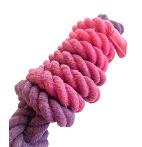 Magenta Rope Dog Lead Customized Colored Cotton Rope Handmade Dog <b>Leash</b> <b>Pet</b> <b>Leash</b> Set - Product Image 2