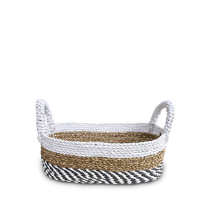 Cesta de Almacenamiento Rectangular Moderna de Seagrass en 3 Colores Ecológica con Asa - Product Image 1