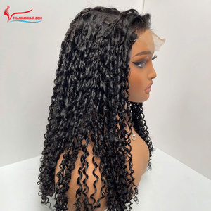 ¡Más Vendido! Peluca de cabello humano con cierre de encaje central, estilo pixie rizado y sedoso, cabello natural para mujeres, estilo suave. - Product Image 1