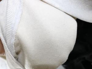 Sweat-shirt à col montant gris cendré UKWT, 100% coton, avec broderie appliquée bleu marine, col large, URBAN PRODUCTIONS - Product Image 6