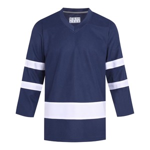 Camiseta de Hockey sobre Hielo Personalizada de Alta Calidad con Nombre y Número del Equipo, 100% Poliéster, Impresión Digital, Transpirable - Product Image 1