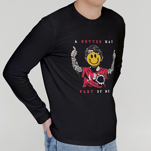 T-shirts pour hommes à manches longues, chemises de baseball et t-shirts décontractés pour hommes avec différents styles et impression personnalisée - Product Image 3