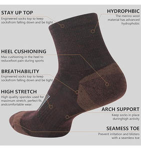 Chaussettes de sport montantes thermiques premium pour homme, ultra chaudes, écologiques, douces, respirantes, anti-odeur, durables, à motif dessin animé - Product Image 3