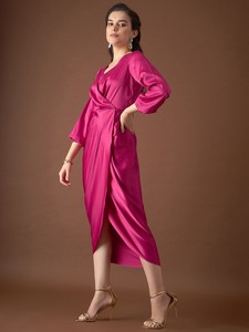 Women's <b>Wrap</b> Dress Modern Fashion <b>Wrap</b> Style Maxi Dress with V Neck Flowy Design Soft Breathable Fabric for <b>Beach</b> Holiday - Product Image 4