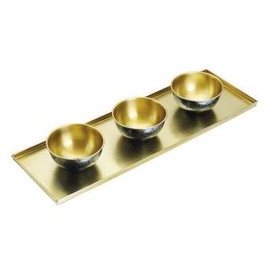 Tazón para Servir Postres de Chocolate, Decorativo, de la Mejor Calidad, de Metal Dorado, Acero Inoxidable, en Oferta - Product Image 2