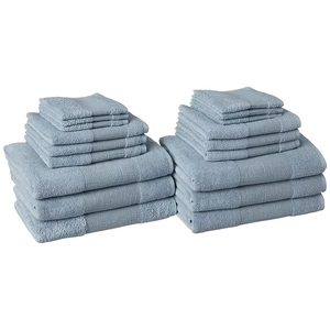 Juego de Toallas de Baño Premium 100% Algodón, Gris Sólido, Rectangulares, Tejidas, Suaves, Absorbentes, de Secado Rápido, Estilo Liso, con Nombre de Marca Personalizado, para Playa - Product Image 2
