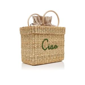 Cesta de almacenamiento tejida a mano jacinto de agua bolsa de playa de verano estilo Vintage bolsa de señora súper barata de alta calidad al por mayor de Vietnam - Product Image 1