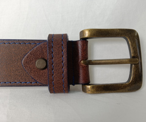 Cinturón Casual Vintage de Piel de Vaca con Hebilla de Aleación, Personalizable, Venta al Por Mayor, Todas las Tallas Disponibles, Ligero, Unisex - Product Image 2