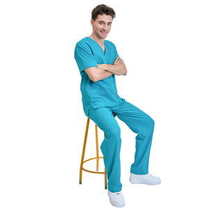 Uniformes médicos de lona de rayón/poliéster/spandex de VN SUPPLIERS, cómodos monos para salón de belleza, ropa de hospital para mujer, muestra gratuita. - Product Image 1