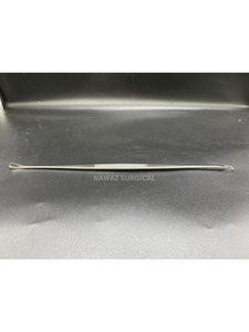 Curette utérine Blake en acier inoxydable, instrument gynécologique à double extrémité |   Curette à boucle fine et à pointe émoussée 27 cm avec petite boucle - Product Image 5
