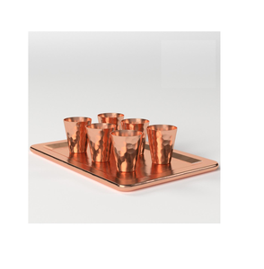 Vaso de chupito de cobre puro de moda para el hogar, hotel o restaurante, vajilla de mesa premium - Product Image 3