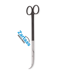 Lames de ciseaux Diethrich en acier inoxydable de haute qualité, entièrement courbées, à bord rasoir, avec poignée annulaire, 23 cm, instruments chirurgicaux - Product Image 4