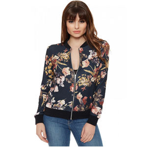 Latest Small Polyester <b>Canvas</b> Winter Breathable Eco-Friendly Front Outdoor Women's Zipper Bomber Jackets | Women's Fashion - Product Image 4