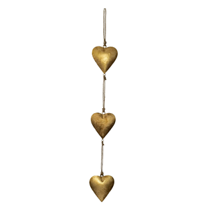 Vintage Metal Hearts Wall <b>Decor</b> Rustic Handmade Golden Love Hanging Farmhouse Home Art OEM Wholesale <b>Valentine</b> Couples Gift - Product Image 1