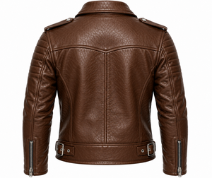 <b>Genuine</b> <b>Leather</b> Winter <b>Jacket</b> for <b>Men</b> Wholesale Casual Outerwear with Comfortable Lining Durable Zipper and Custom Design 300g - Product Image 2