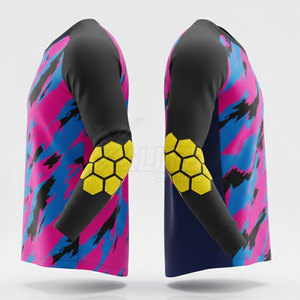 Durable Breathable Plus Size <b>Long</b> Sleeve Football Goalkeeper Jersey for Men-Athletic Training & <b>Matches</b> - Product Image 3