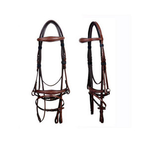 Bridons d'équitation personnalisés de haute qualité en cuir PU/cuir véritable, légers et confortables, vente en gros, qualité supérieure - Product Image 6